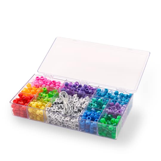 Alphabet &#x26; Pony Bead Box By Creatology&#x2122;